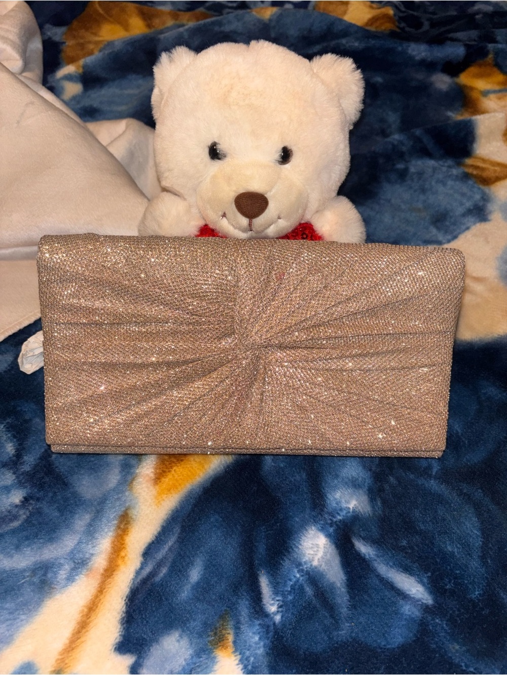 Y2K Gold Evening clutch purse